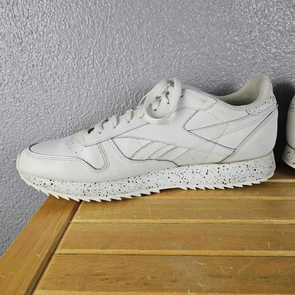 Reebok Classic Leather Ripple Shoes Shoes‎ Mens 12 H06419 Speckle White